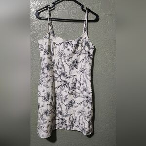 A New Day Black and White Floral Dress